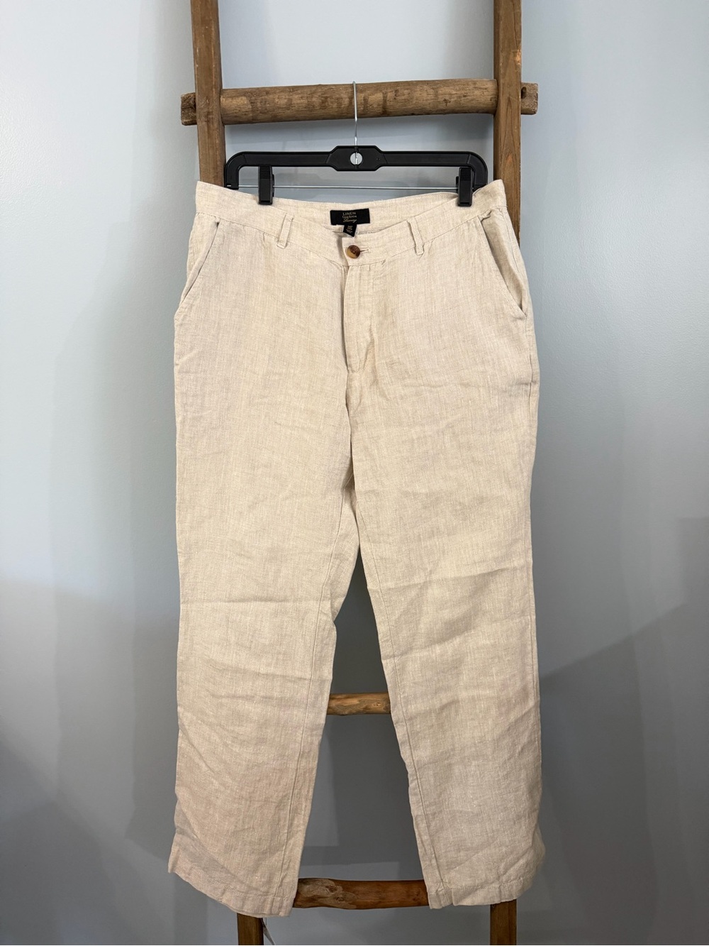 Club Room Men's Linen-Blend Pants in Cream